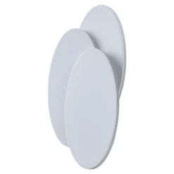 Lindby LED-seinävalaisin Kolme, valkoinen, muovia, 28 cm