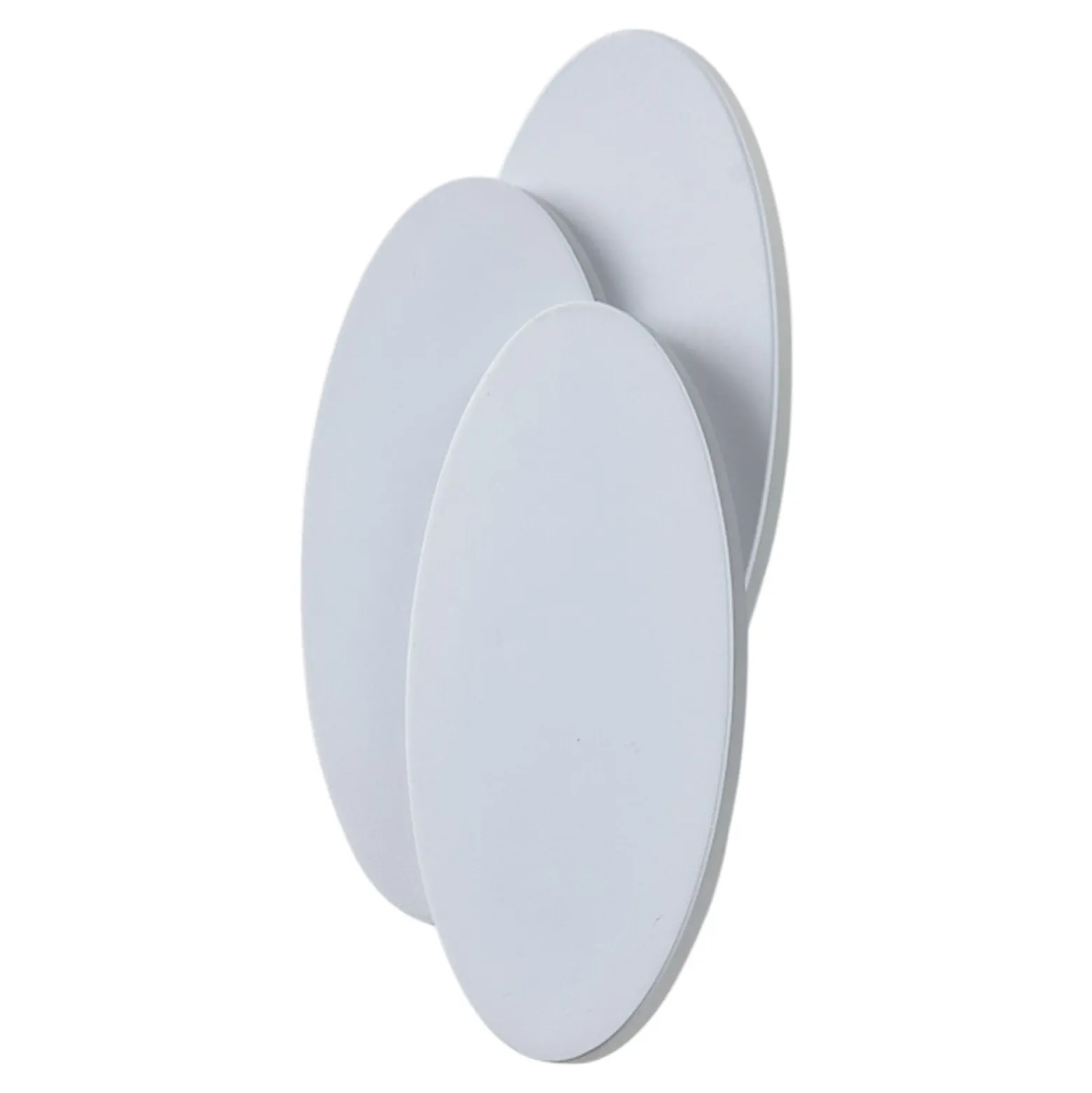Lindby LED-seinävalaisin Kolme, valkoinen, muovia, 28 cm