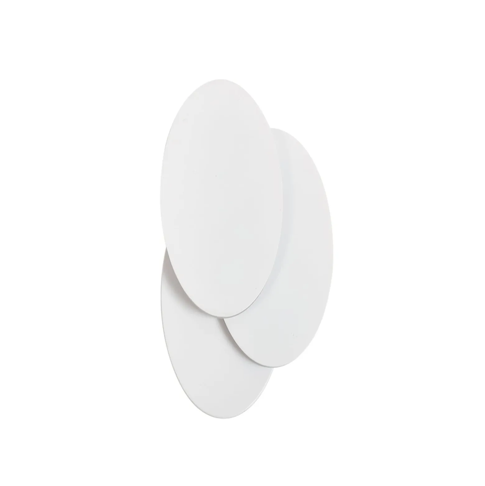 Lindby LED-seinävalaisin Kolme, valkoinen, muovia, 28 cm