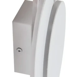 Lindby LED-seinävalaisin Kolme, valkoinen, muovia, 28 cm