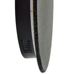 Lindby LED-seinävalaisin Peetu, Ø 25 cm, liuskekivi, himmennettävä