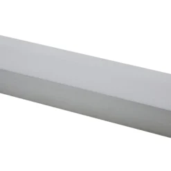Lindby LED-seinävalaisin Philippa, kulmikas, 59 cm, alumiinivärinen, IP44