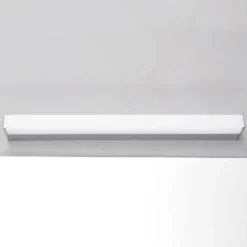 Lindby LED-seinävalaisin Philippa, kulmikas, 59 cm, kromi, IP44