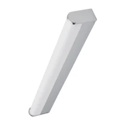Lindby LED-seinävalaisin Philippa, pyöreä, 58cm, kromi, IP44