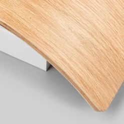 Lindby LED-seinävalaisin Rafailia, leveys 33cm, puu, 3,000K