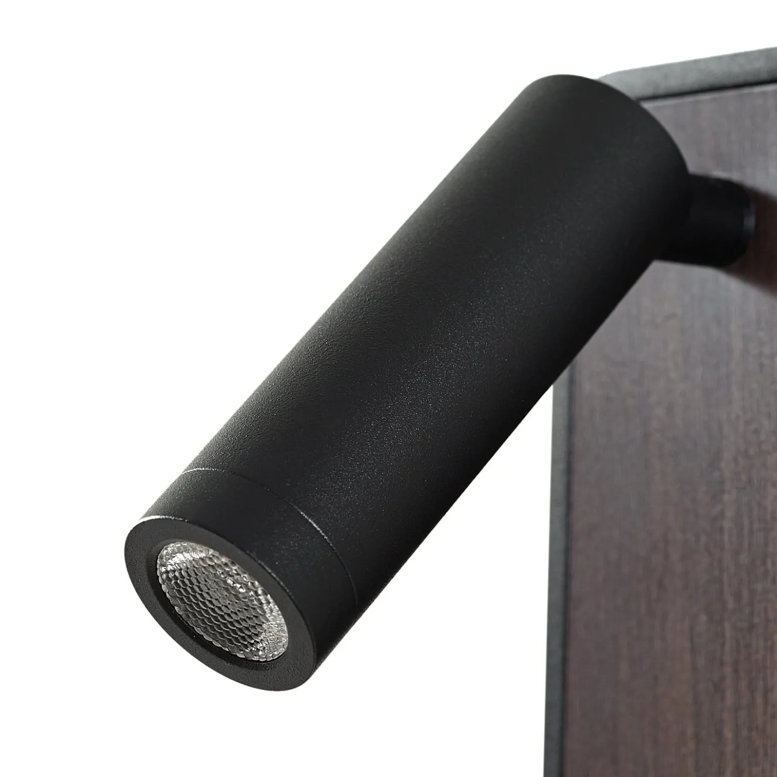 Lindby LED-seinävalaisin Tallis, musta, USB-C, liikkuva