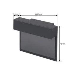 Lindby LED-talonumero-valaisin Antal, antrasiitti, alumiini