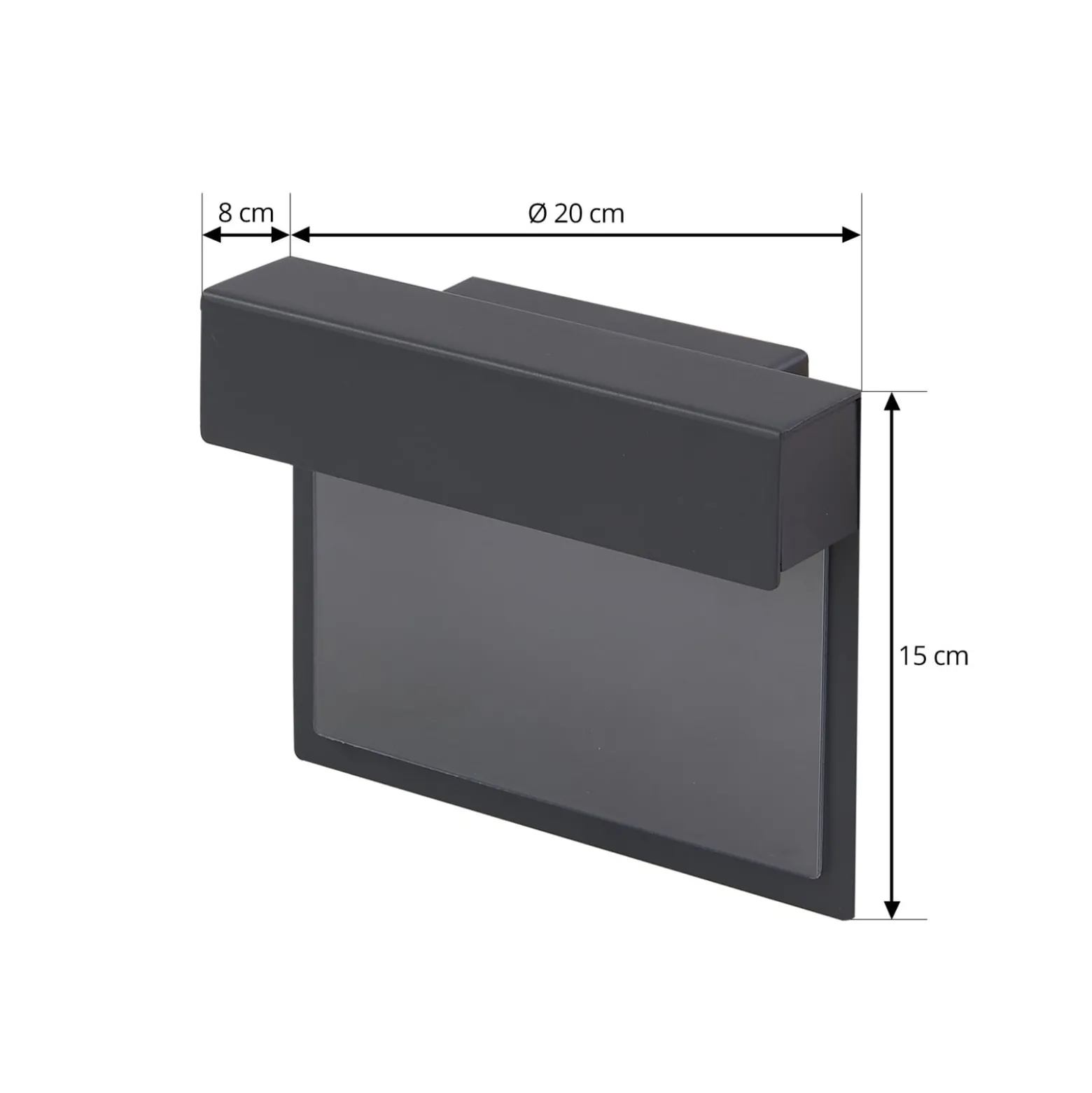 Lindby LED-talonumero-valaisin Antal, antrasiitti, alumiini