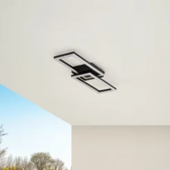 Lindby LED-ulkokattolamppu Finian, 64 cm x 21 cm, CCT himmennettävä