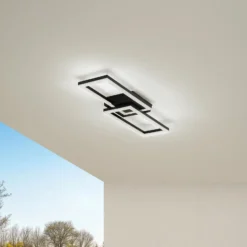 Lindby LED-ulkokattolamppu Finian, 64 cm x 21 cm, CCT himmennettävä