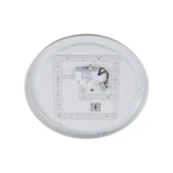 Lindby LED-ulkokattovalaisin Doki, 34 cm, valkoinen, muovi