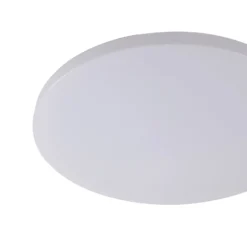 Lindby LED-ulkokattovalaisin Doki, 34 cm, valkoinen, muovi