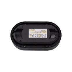 Lindby LED ulkokattovalaisin Niniel, musta, 24 x 14 cm