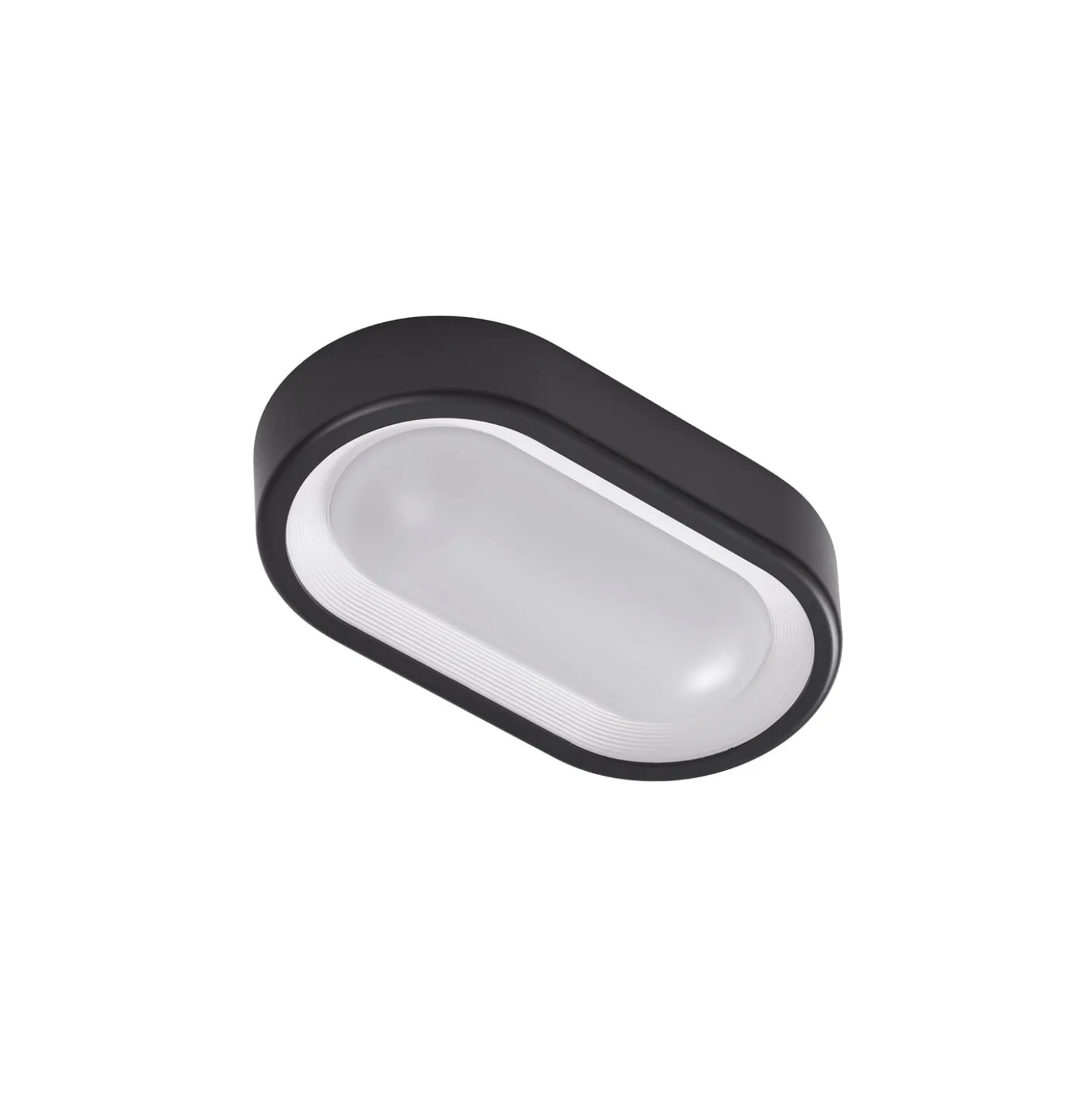 Lindby LED ulkokattovalaisin Niniel, musta, 24 x 14 cm