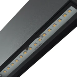 Lindby LED-ulkoseinälamppu Jarte, musta, metalli, 17 cm, IP54