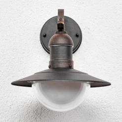 Lindby LED-ulkoseinävalaisin Clea, leveys 24 cm, metallia
