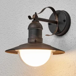 Lindby LED-ulkoseinävalaisin Clea, leveys 24 cm, metallia