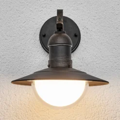 Lindby LED-ulkoseinävalaisin Clea, leveys 24 cm, metallia