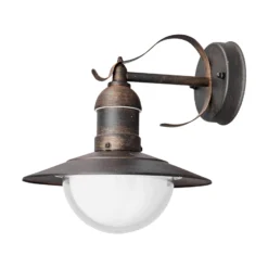 Lindby LED-ulkoseinävalaisin Clea, leveys 24 cm, metallia