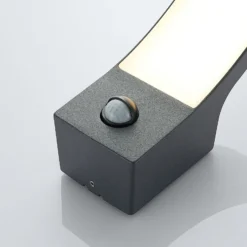 Lindby LED-ulkoseinävalaisin Ilvita, sensori, antrasiitti, IP54