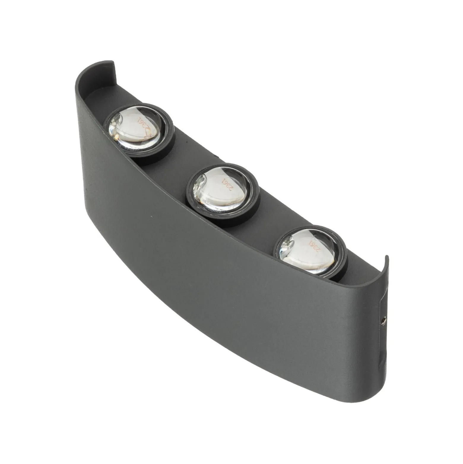 Lindby LED-ulkoseinävalaisin Ithan, 3-lamppuinen, antrasiitti, 17 cm