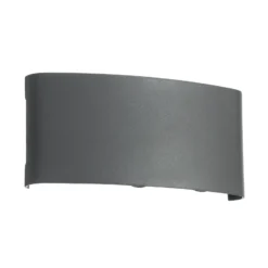 Lindby LED-ulkoseinävalaisin Ithan, 3-lamppuinen, antrasiitti, 17 cm