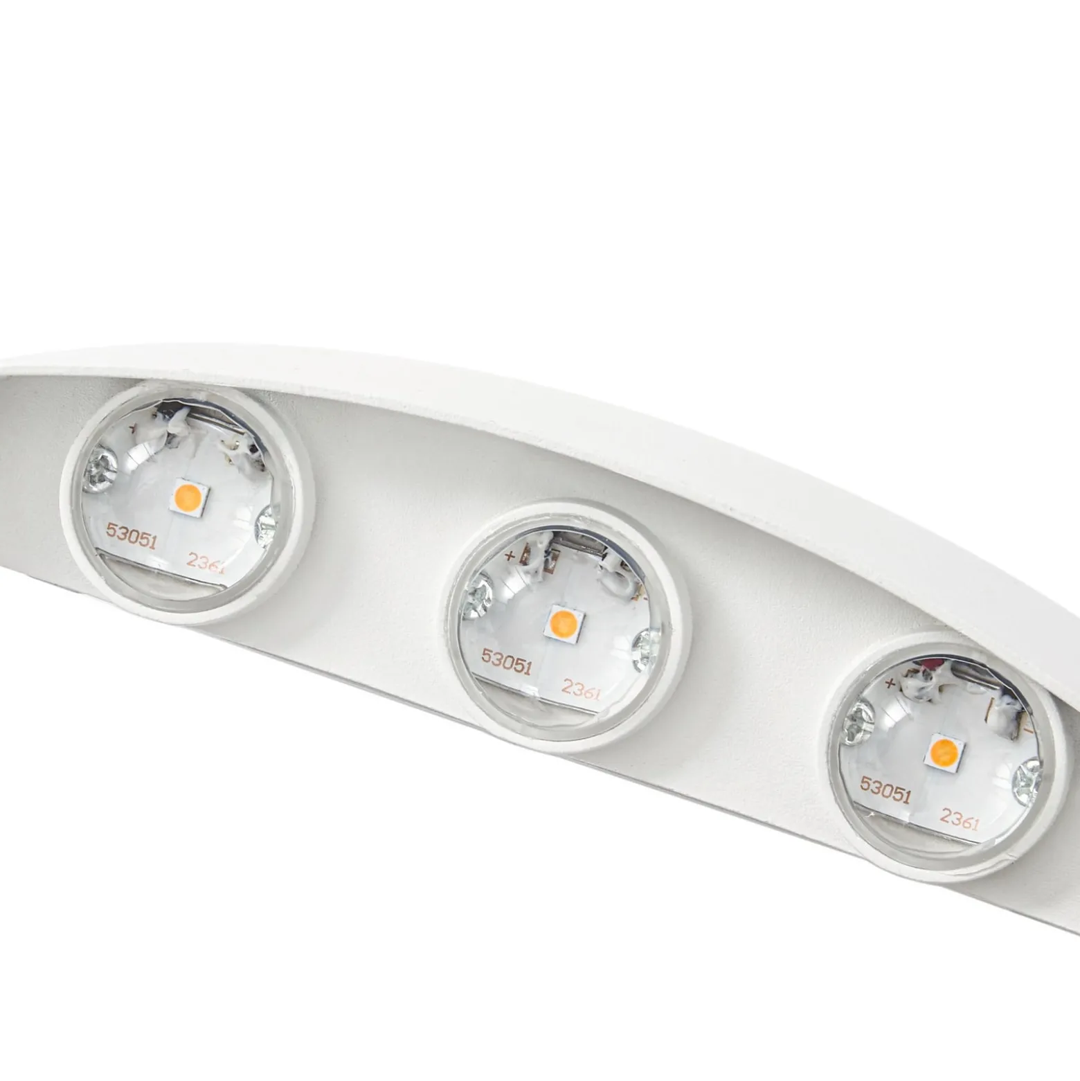 Lindby LED-ulkoseinävalaisin Ithan, 3-lamppuinen, valkoinen, 17 cm