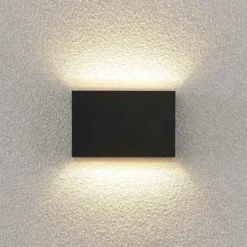 Lindby LED-ulkoseinävalaisin Jarte, 3 kpl, ylös/alas, IP65
