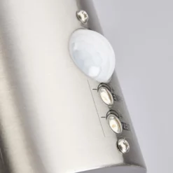 Lindby LED-ulkoseinävalaisin Lanea, 22 cm, ruostumaton teräs, anturi