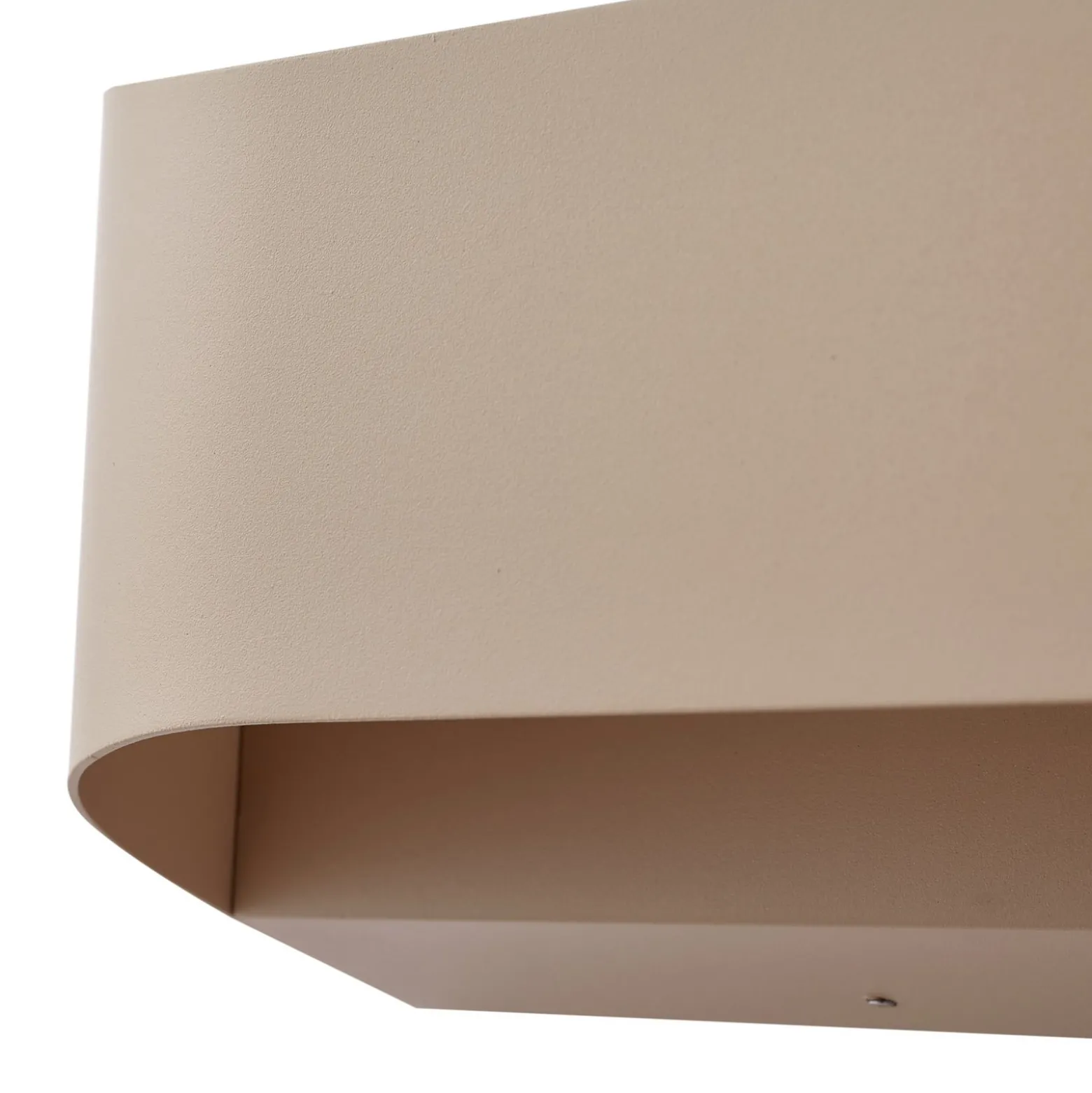 Lindby LED-ulkoseinävalaisin Lenore, beige, metalli, 36,5 cm