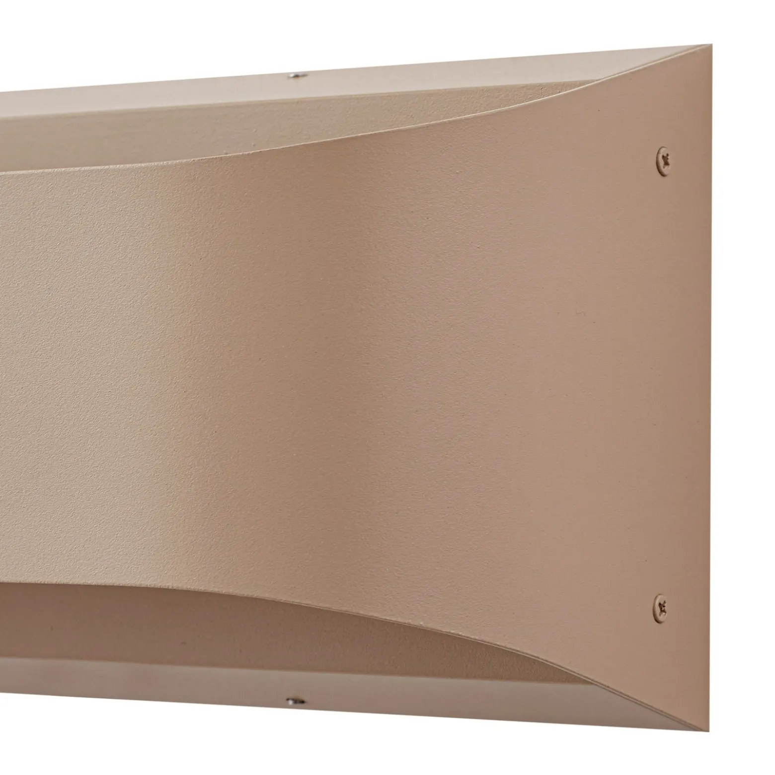 Lindby LED-ulkoseinävalaisin Lenore, beige, metalli, 36,5 cm