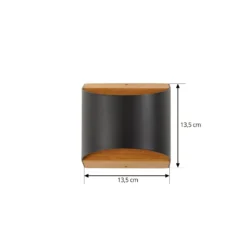 Lindby LED-ulkoseinävalaisin Lenore, musta, metalli, 13,5 cm
