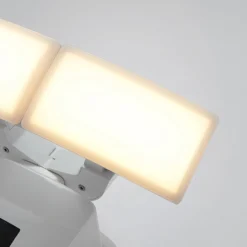 Lindby LED-ulkoseinävalaisin Nikias, 30 cm, anturi, 2-valo, valkoinen