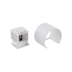 Lindby LED-ulkoseinävalaisin Nivar, pyöreä, valkoinen, metalli, IP54