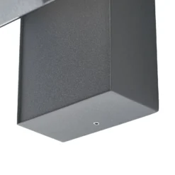 Lindby LED-ulkoseinävalaisin Orbin, harmaa, kallistettava, CCT, IP54