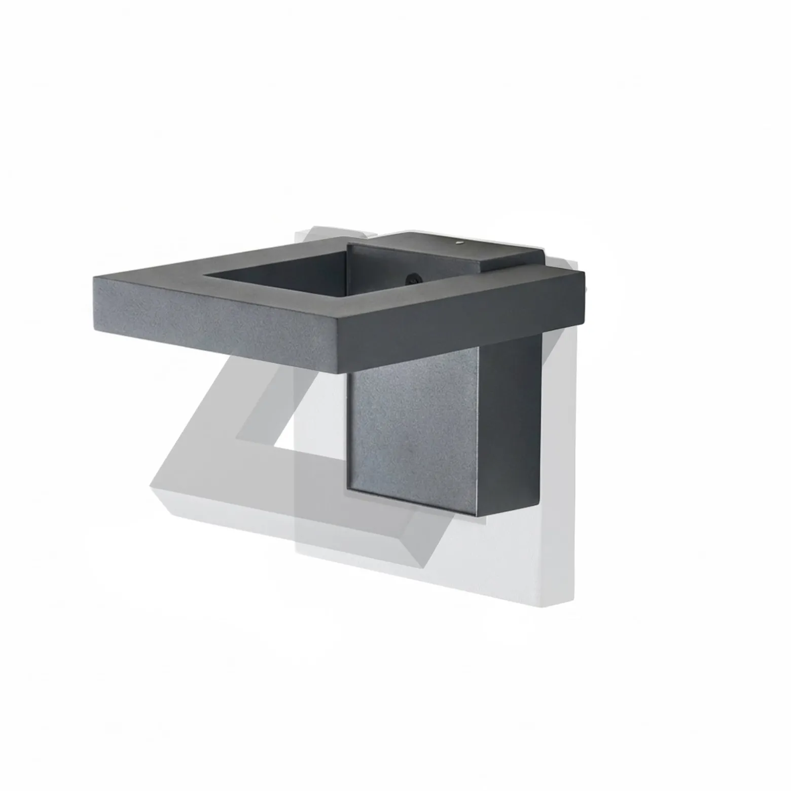 Lindby LED-ulkoseinävalaisin Orbin, harmaa, kallistettava, CCT, IP54