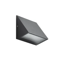 Lindby LED-ulkoseinävalaisin Triava, musta, alumiini, IP65