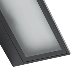 Lindby LED-ulkoseinävalaisin Triava, musta, alumiini, IP65