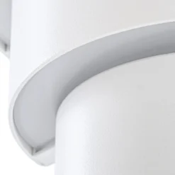 Lindby LED-ulkoseinävalaisin Valir, valkoinen, kolme varjostinta, IP54