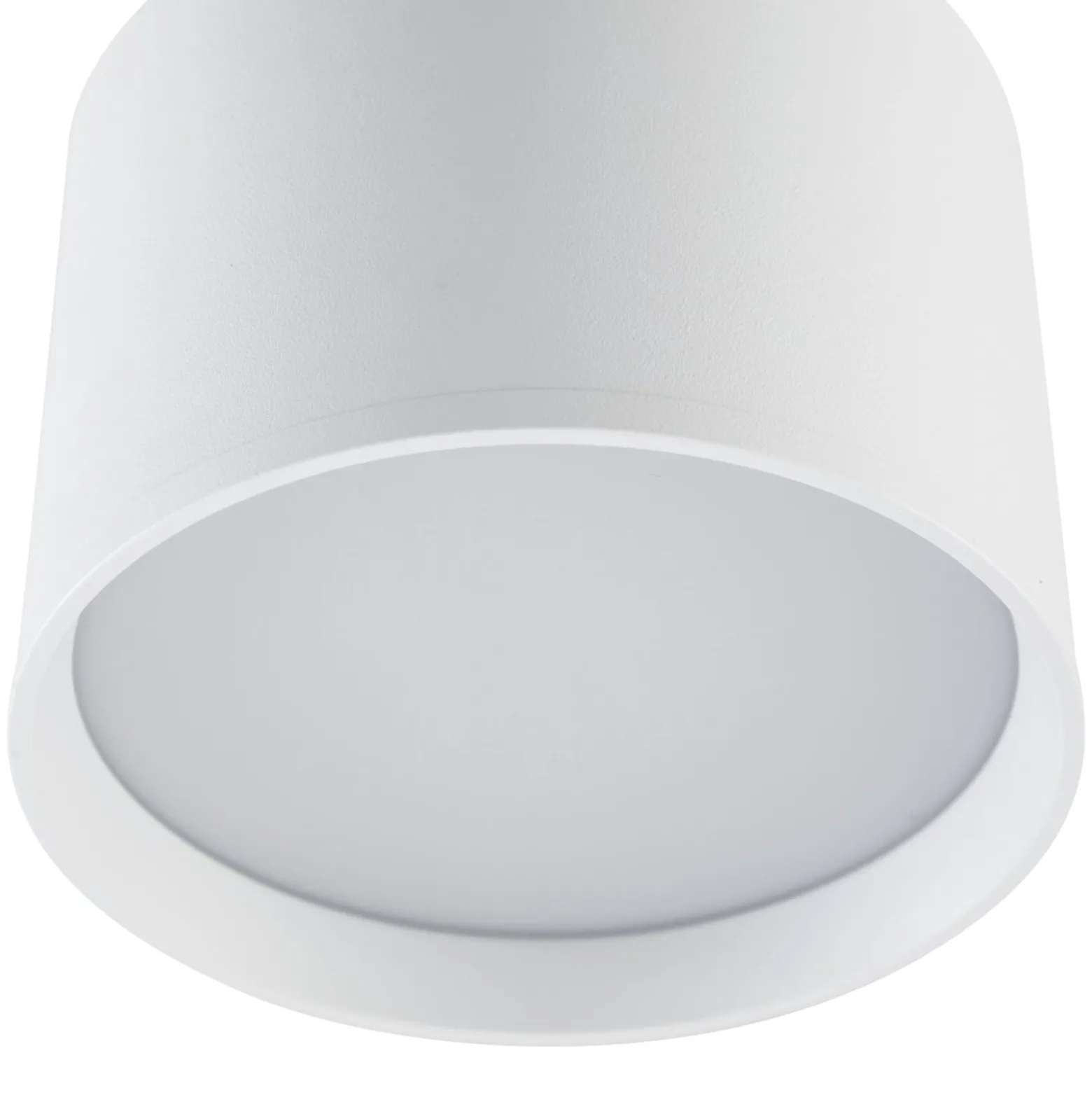 Lindby LED-valonheitin Nivoria, Ø 12 cm, 15 W, valkoinen, metallia