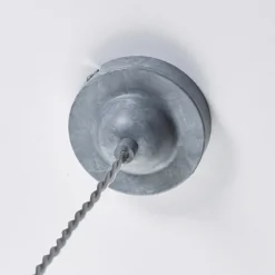Lindby Louisanne-riippuvalaisin, Ø35cm, harmaanvihreä, metallia, lasia