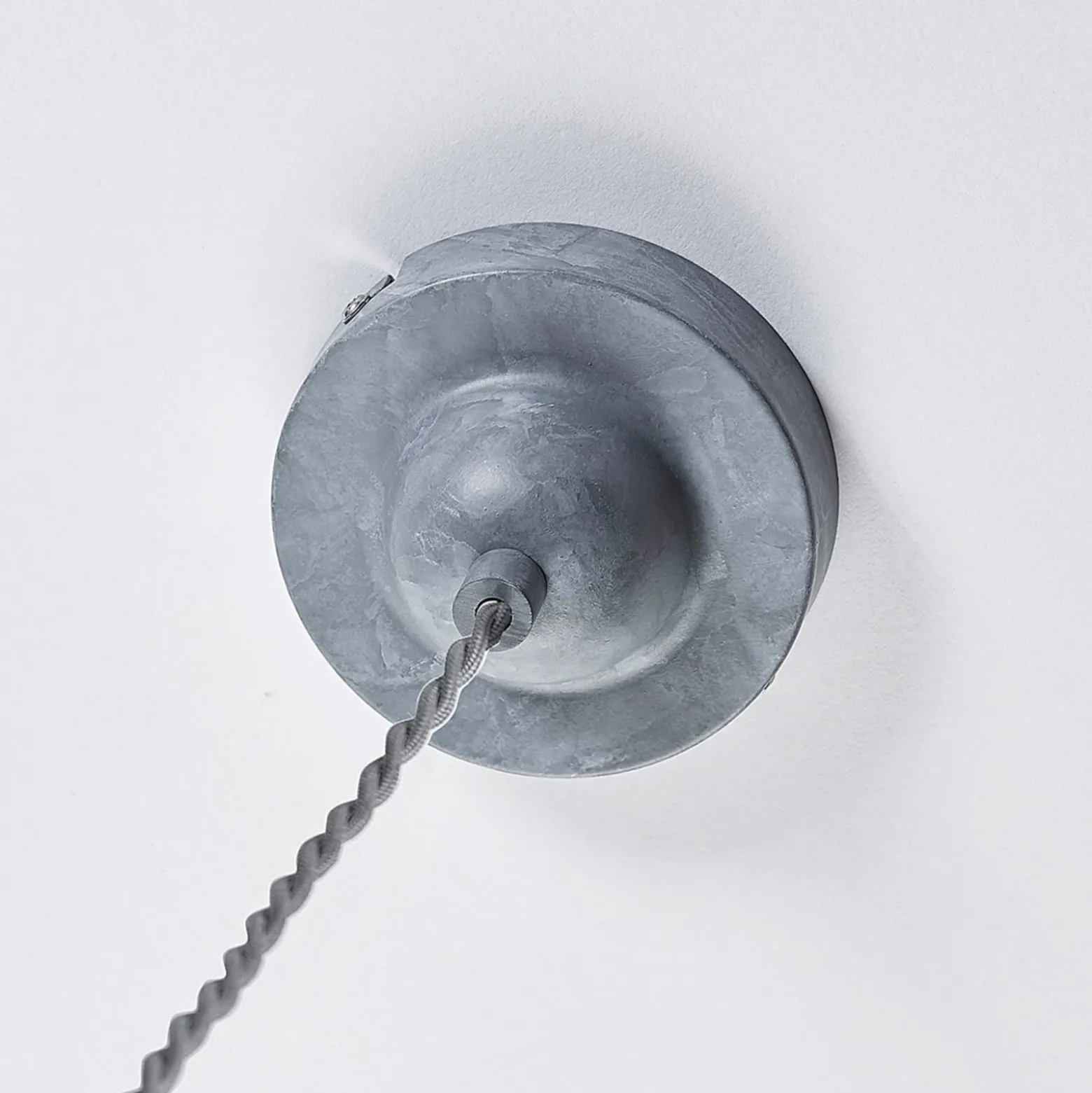 Lindby Louisanne-riippuvalaisin, Ø35cm, harmaanvihreä, metallia, lasia