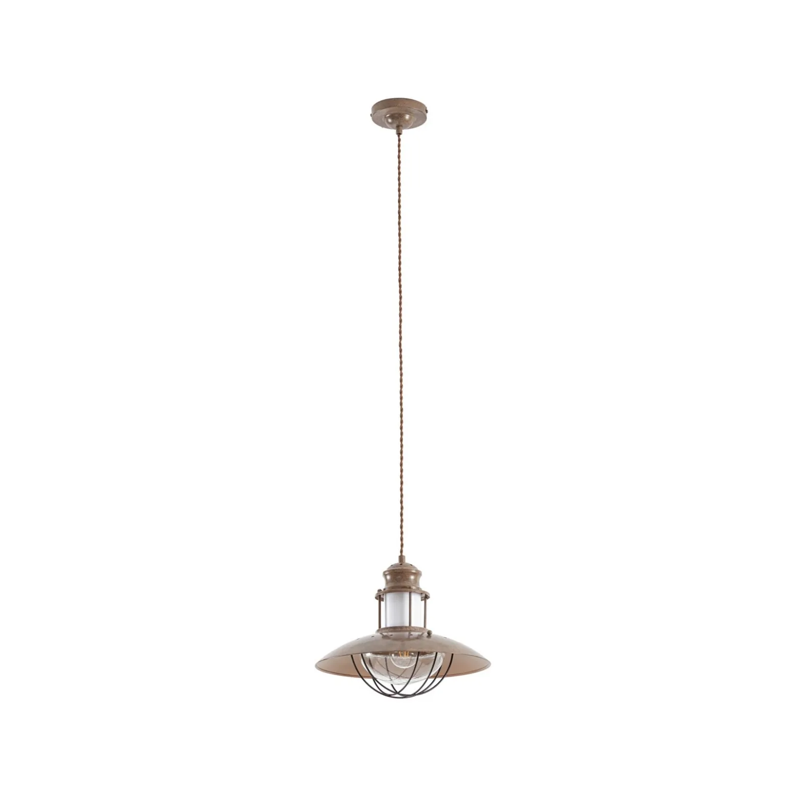Lindby Louisanne-riippuvalaisin, ruskea, metalli, Ø 35 cm