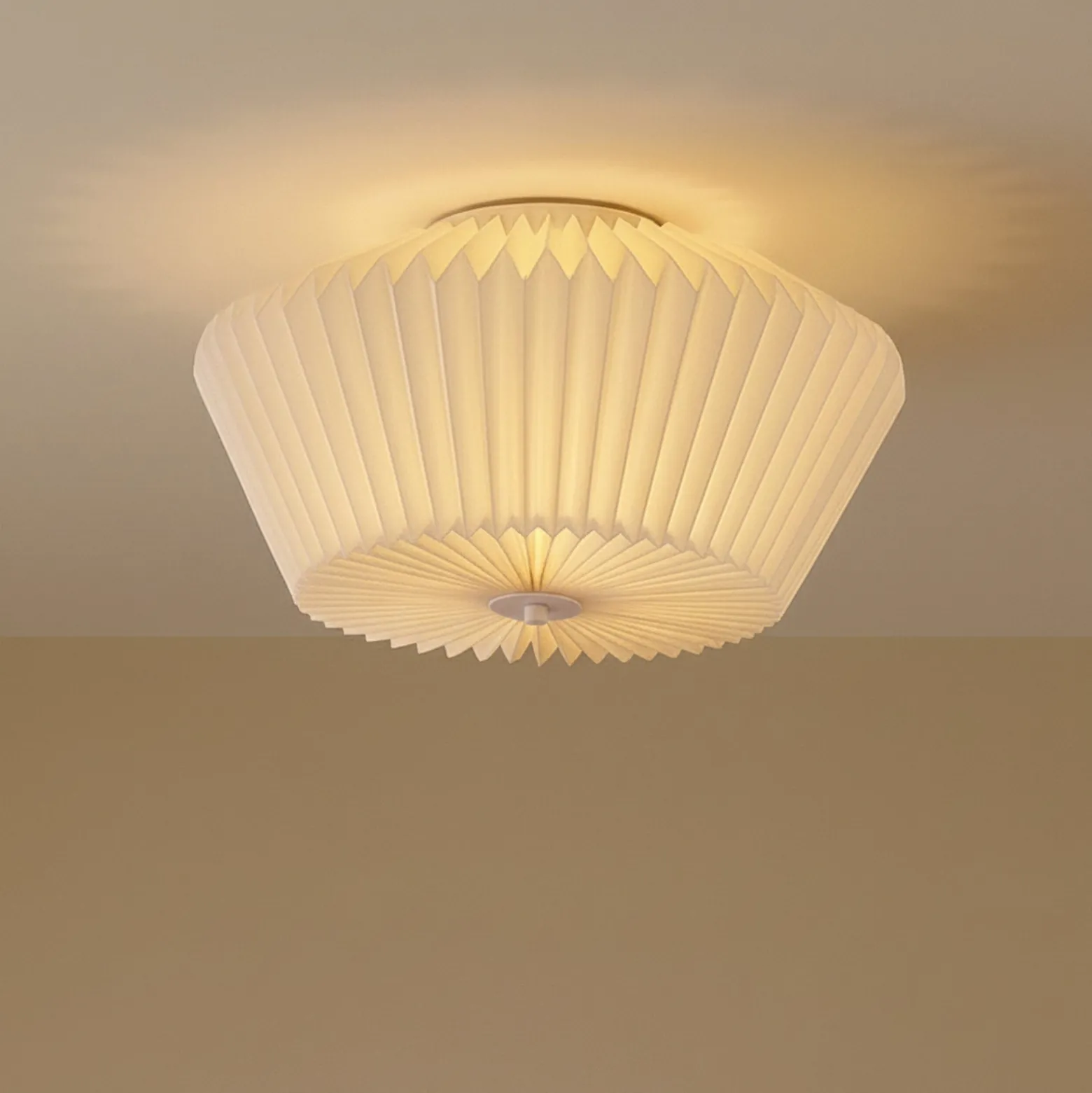 Lindby Magali kattovalaisin, valkoinen, paperi, Ø 45 cm, E27