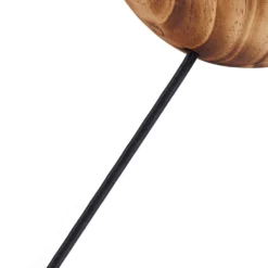 Lindby Mayumi pöytävalaisin, korkeus 31 cm, puu, tekstiili