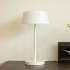 Lindby Milica LED-pöytävalaisin, valkoinen, himmennettävä