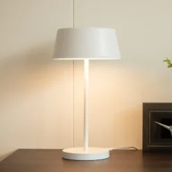Lindby Milica LED-pöytävalaisin, valkoinen, himmennettävä