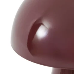 Lindby Nevijo LED-akkukäyttöinen pöytävalaisin, punainen, halkaisija 20 cm,
