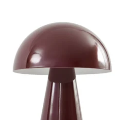 Lindby Nevijo LED-akkukäyttöinen pöytävalaisin, punainen, halkaisija 20 cm,