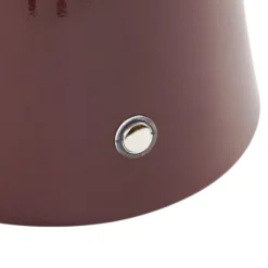Lindby Nevijo LED-akkukäyttöinen pöytävalaisin, punainen, halkaisija 20 cm,